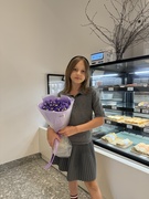 Монобукет из 15 ирисов — 1