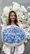 Букет из 7 синих гортензий — 1