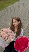 Букет французский роз сорта «Gotcha», «Pink Mondial» (7 шт) — 2