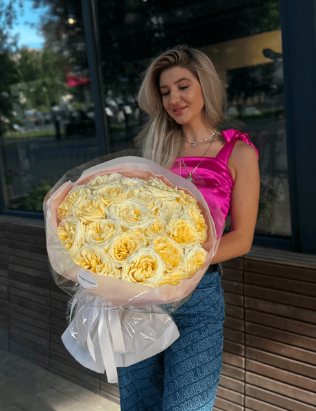 Букет эквадорских роз Candle Light 25 шт