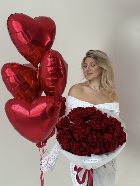 Французские розы Explorer 15 штук