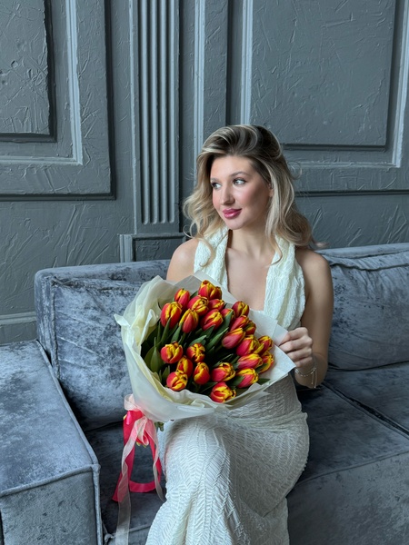 Букет тюльпанов 25 штук