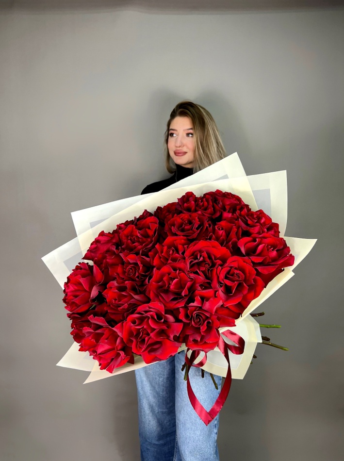 Букет из 25 французских роз